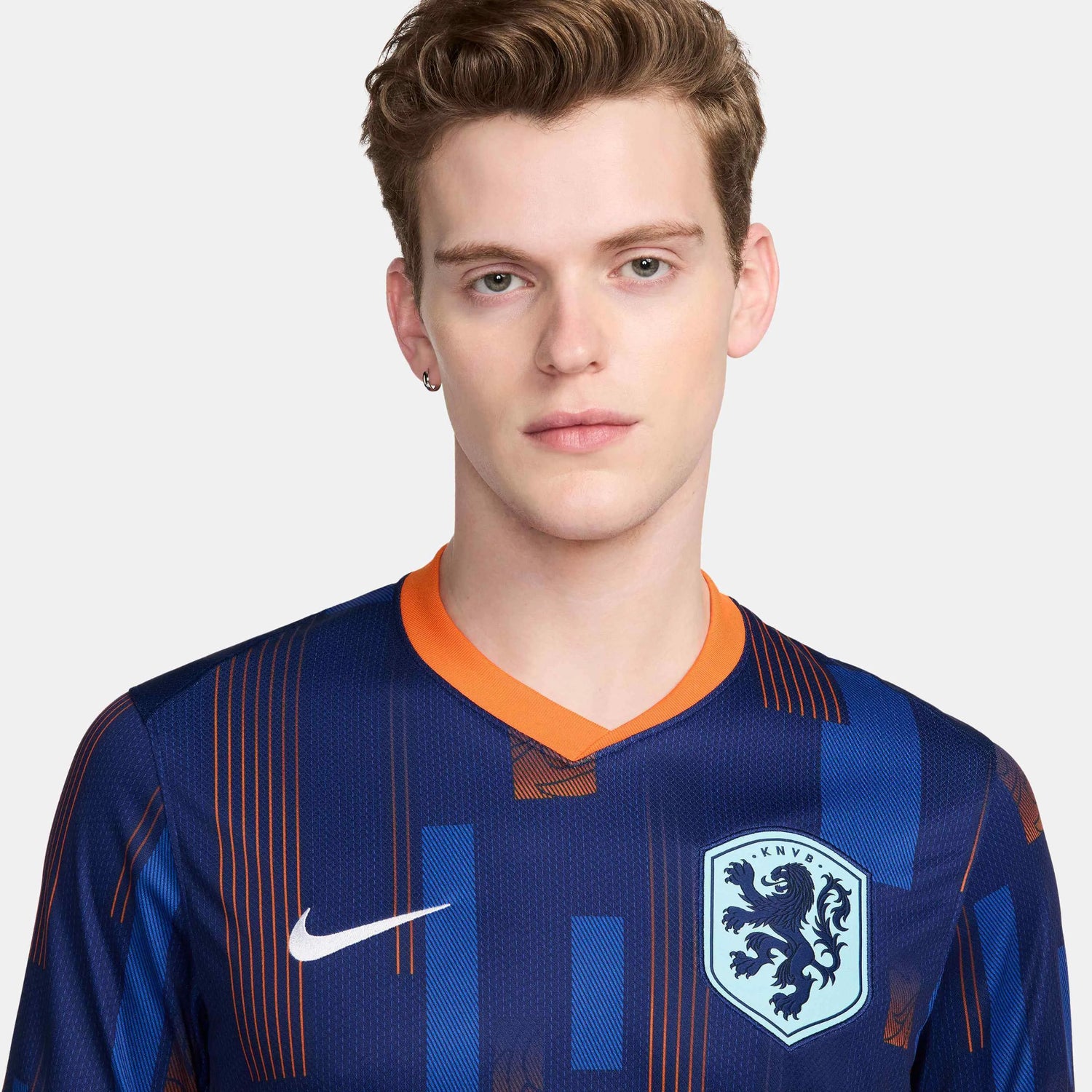 Nike 2024-25 Netherlands Men's Stadium Away Jersey (Detail 1)