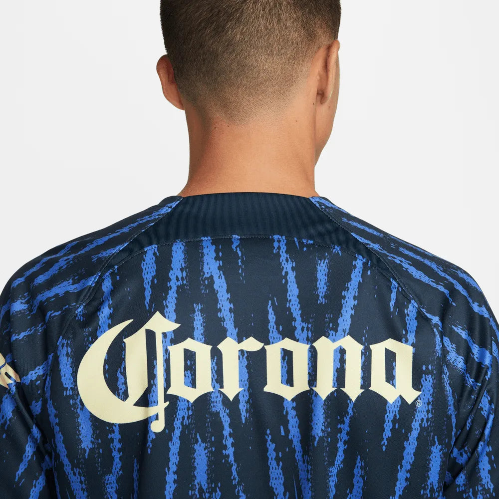 Nike 2022-23 Club America Away Jersey - Armory Navy-Lemon (Detail 2)