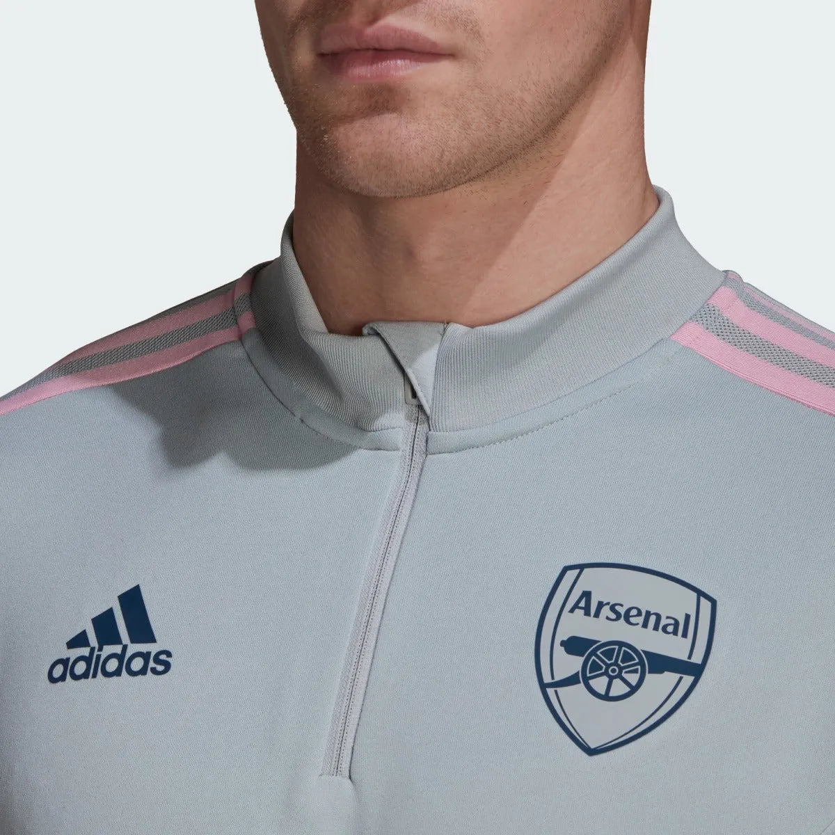 adidas 22-23 Arsenal Training Top - Onix (Detail 2)
