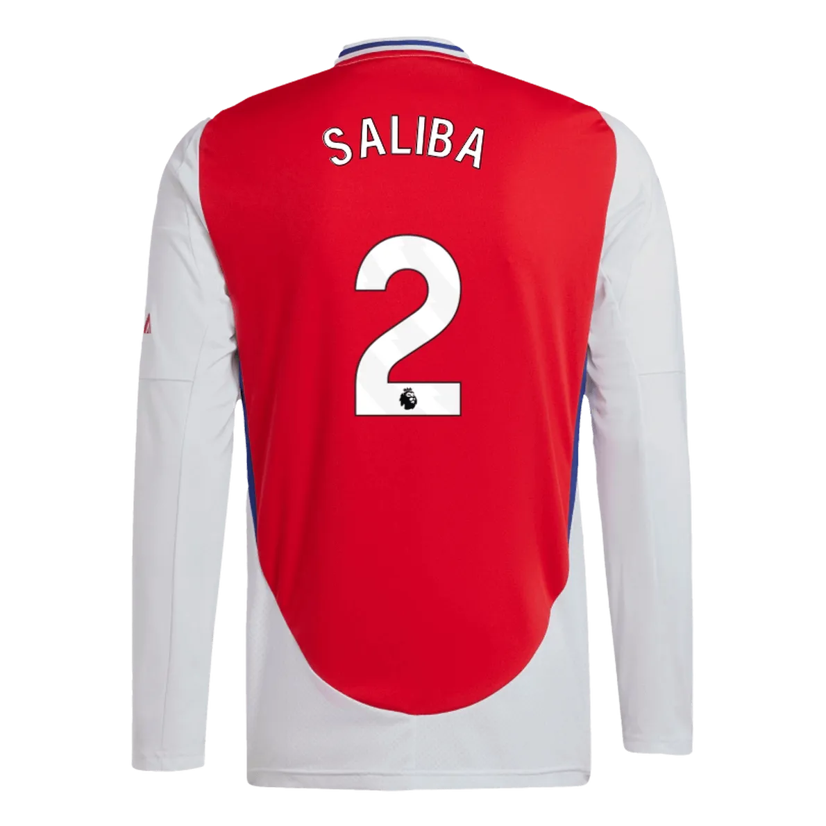 adidas 2024-25 Arsenal Men's Stadium Home Long-Sleeve Jersey (Saliba)