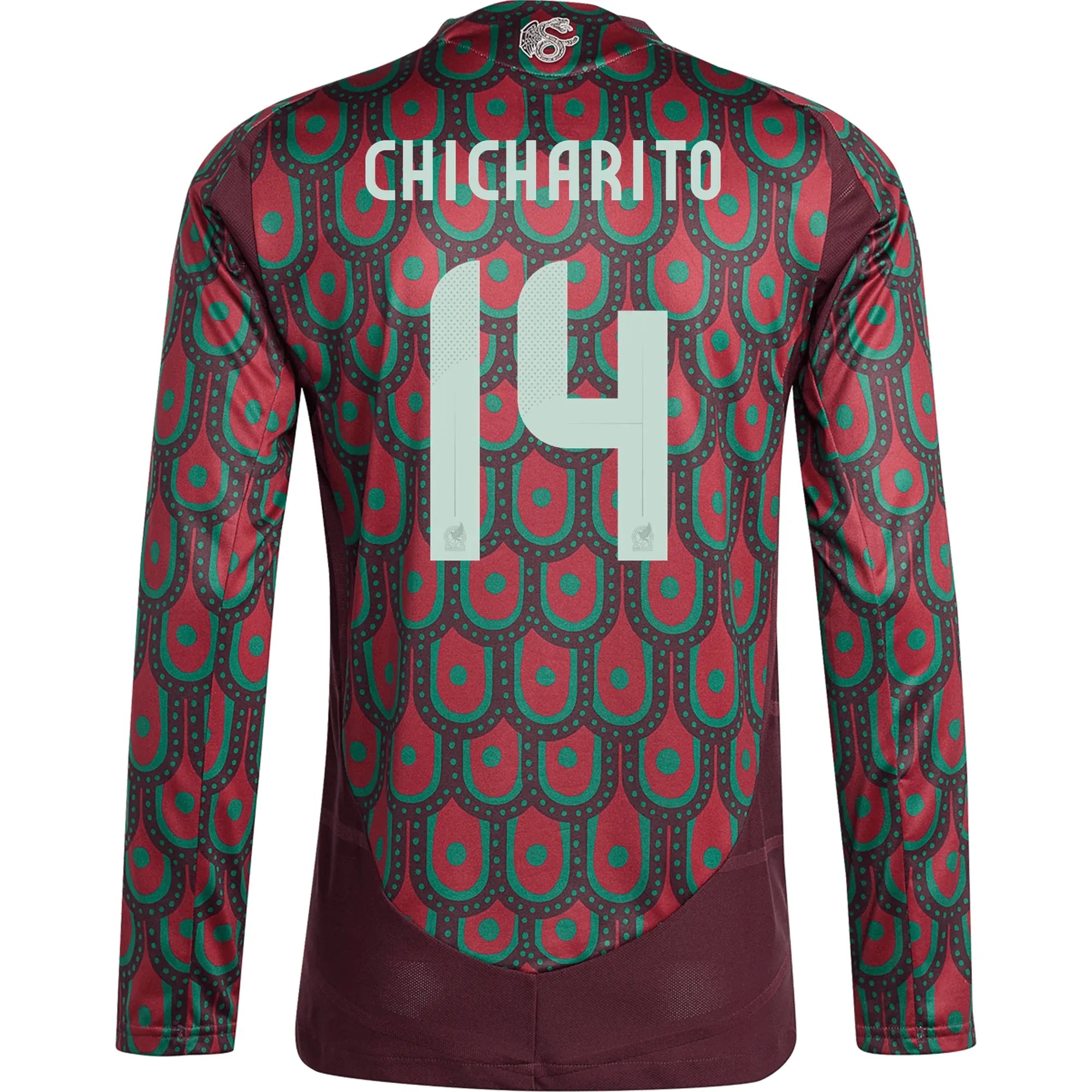 adidas 2024-25 Mexico Men's Stadium Home Long-Sleeve Jersey
