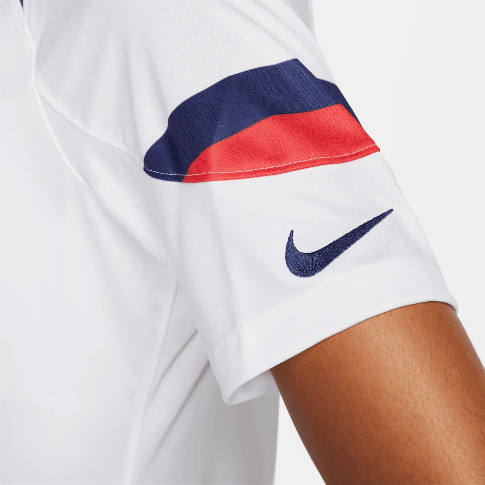 Nike 2022-23 USA Women's Home 4 Star Jersey White-Hyper Blue (Detail 2)