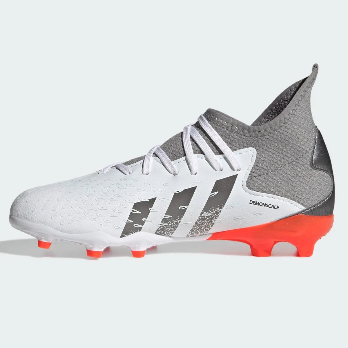 Adidas JR Predator Freak .3 FG - White-Iron Metallic (Side 2)