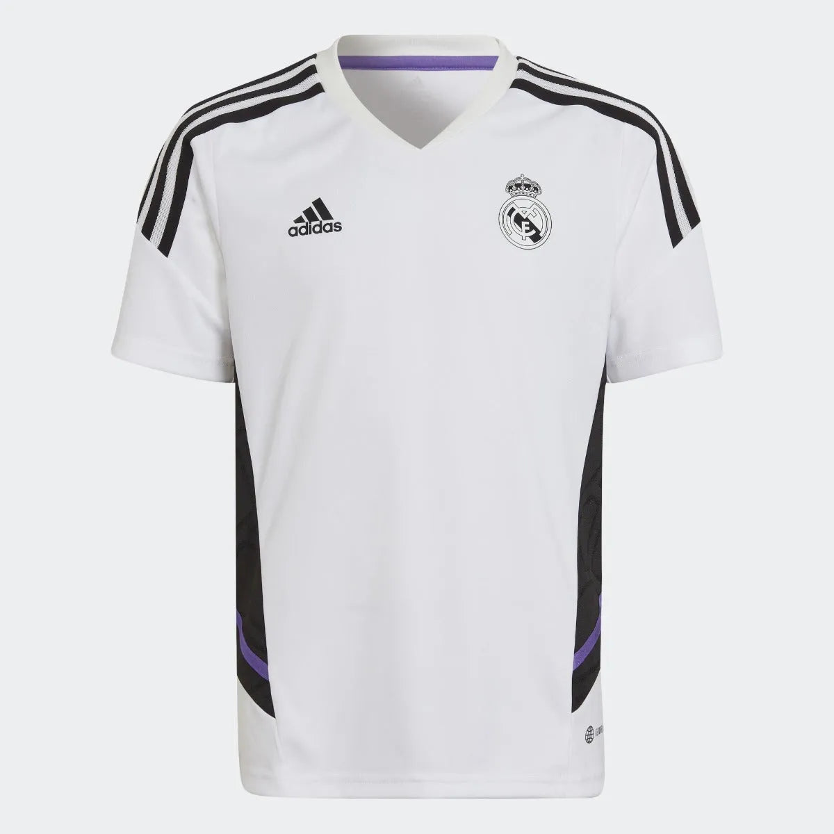 adidas 2022-23 Real Madrid Youth Training Jersey - White (Front)