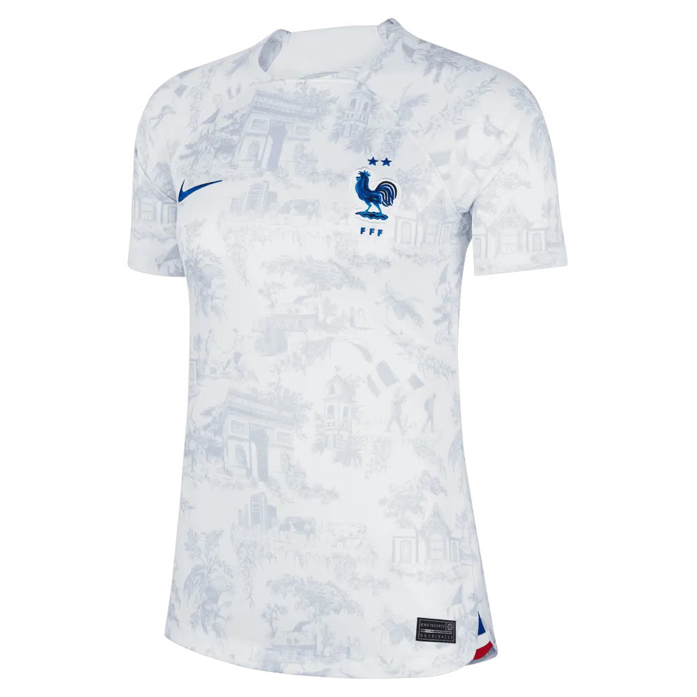 Nike 2022-23 France Women's Away Jersey - White Royal (Front)