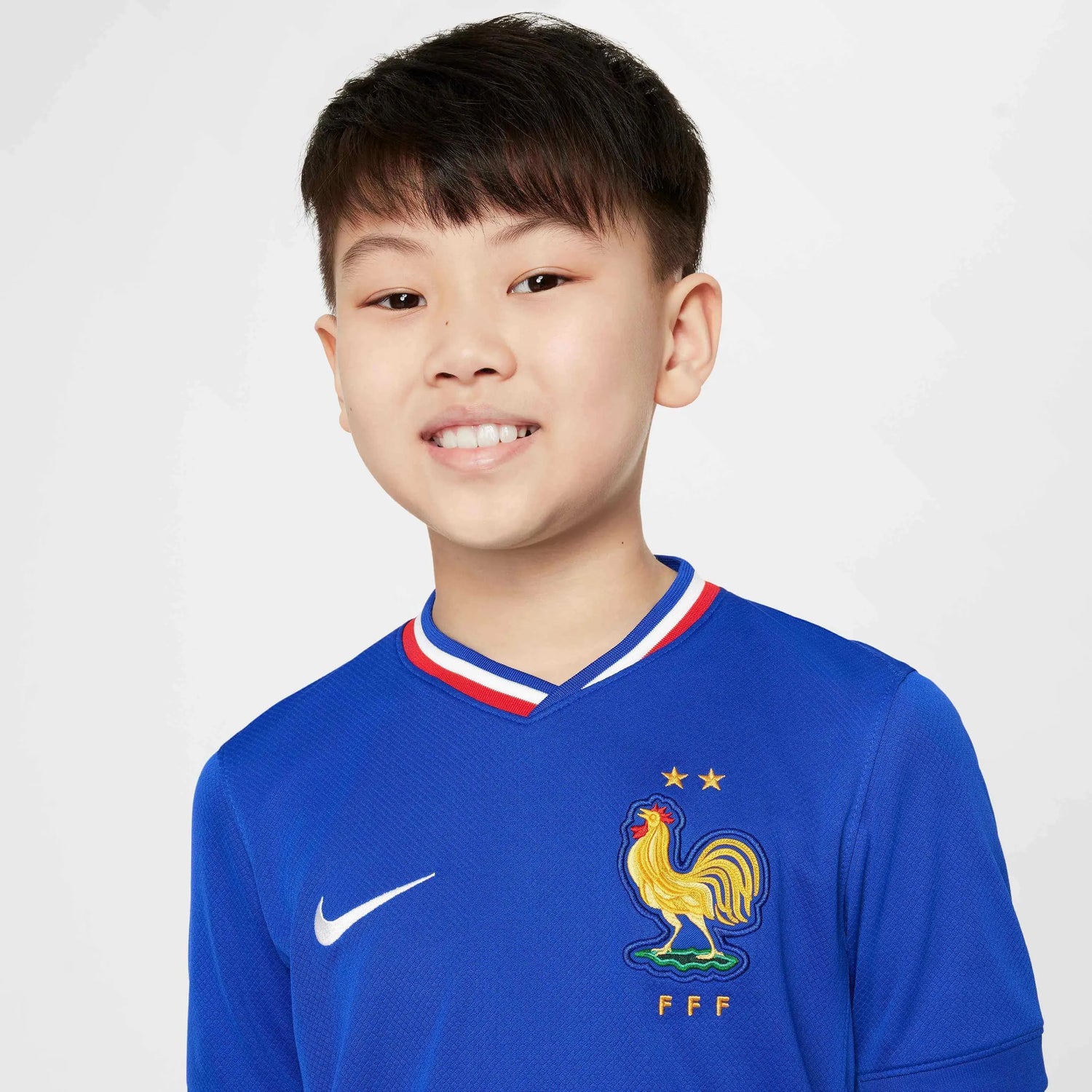 Nike 2024-25 France Youth Stadium Home Jersey (Detail 1)