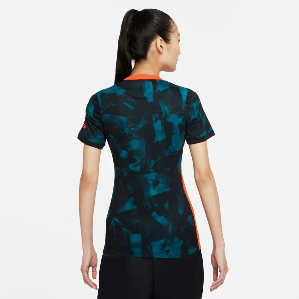 Nike 2021-22 Chelsea Women Third Jersey - Blustery-Hyper Crimson (Model - Back)