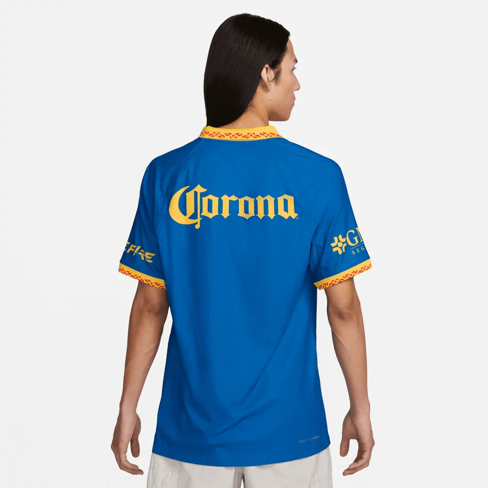 Nike 2023-24 Club America Men's Authentic Away Jersey (Model - Back)