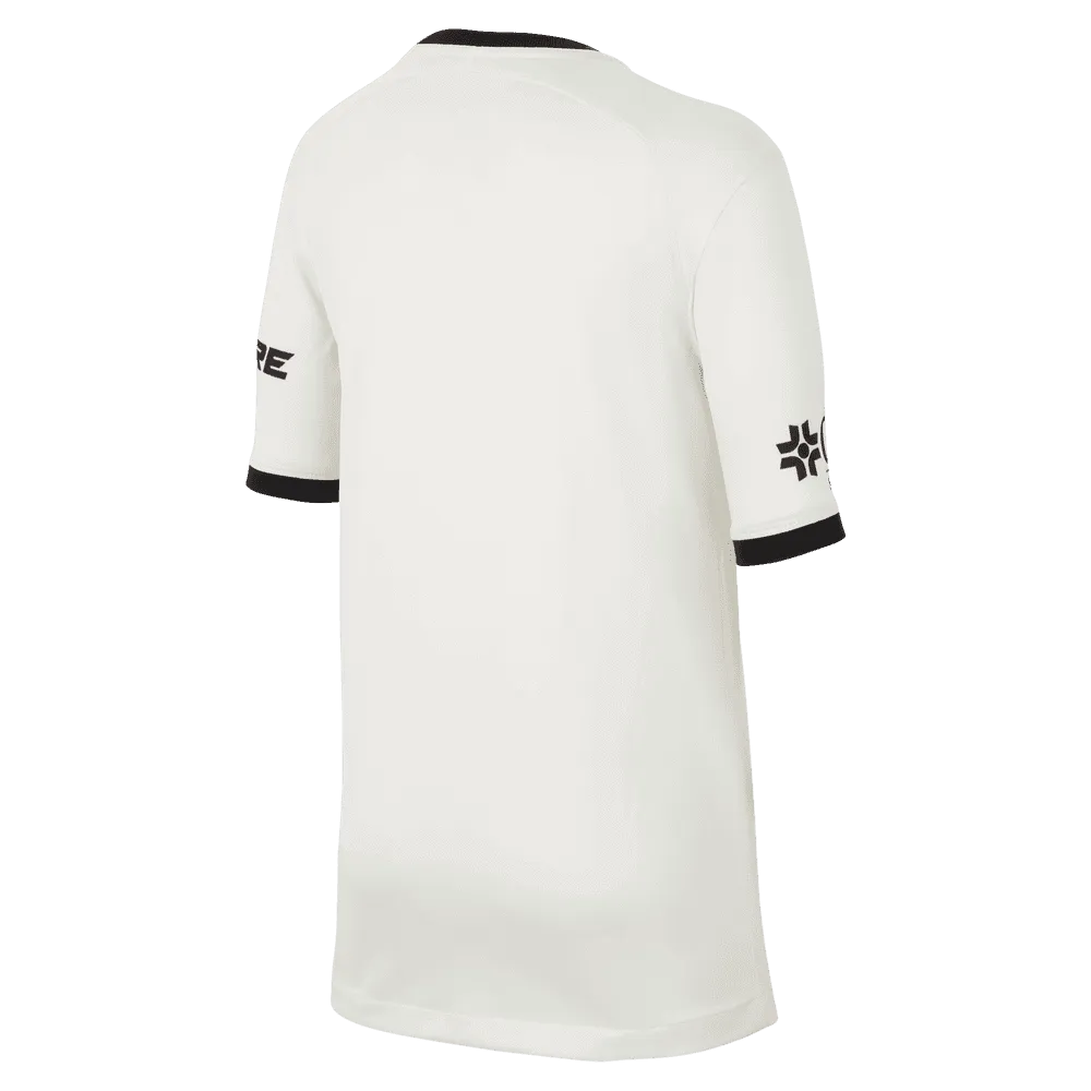 Nike 2022-23 Club America Youth Third Jersey - Sail-Black (Back)