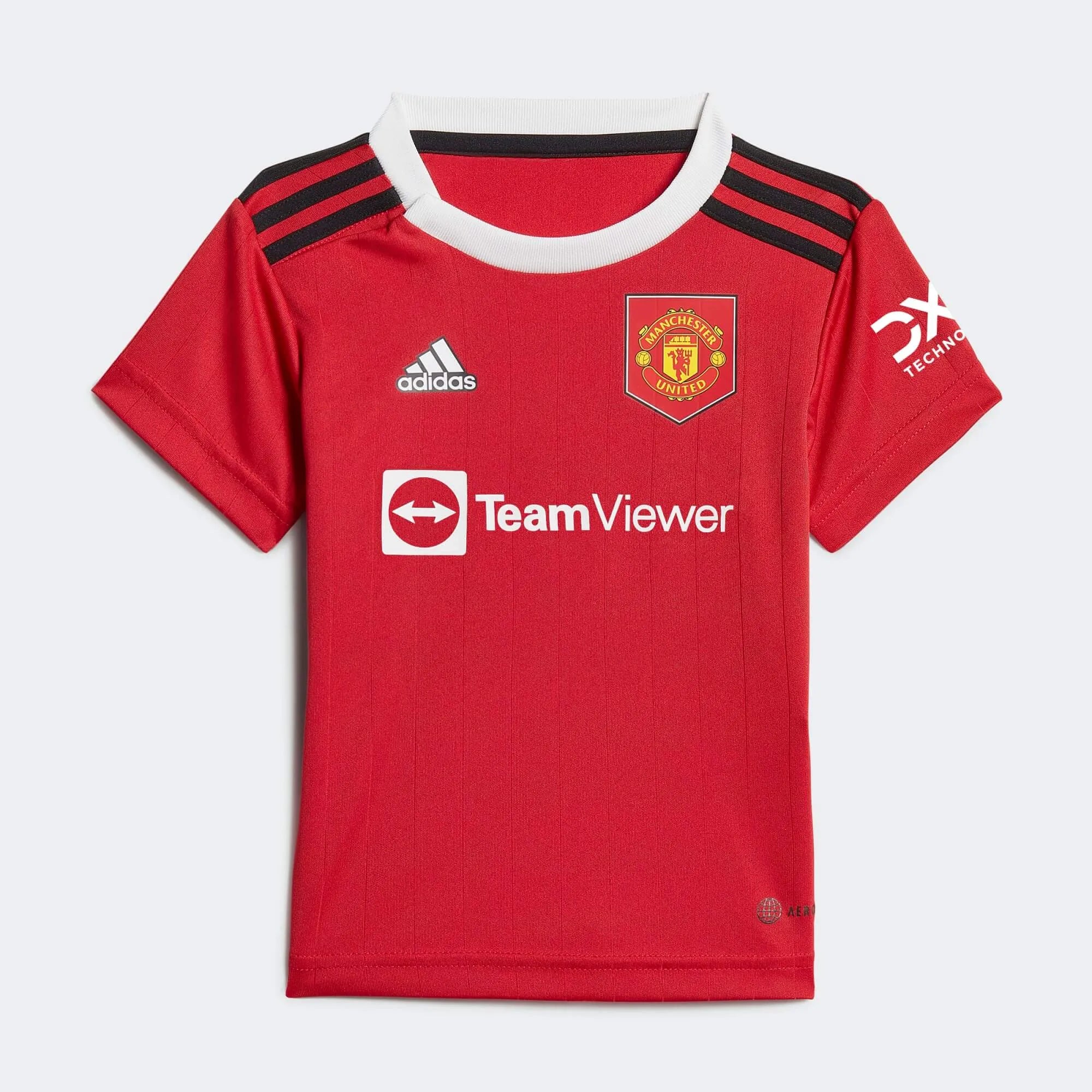 adidas 2022-23 Manchester United Home Baby Kit - Red-White (Jersey - Front)