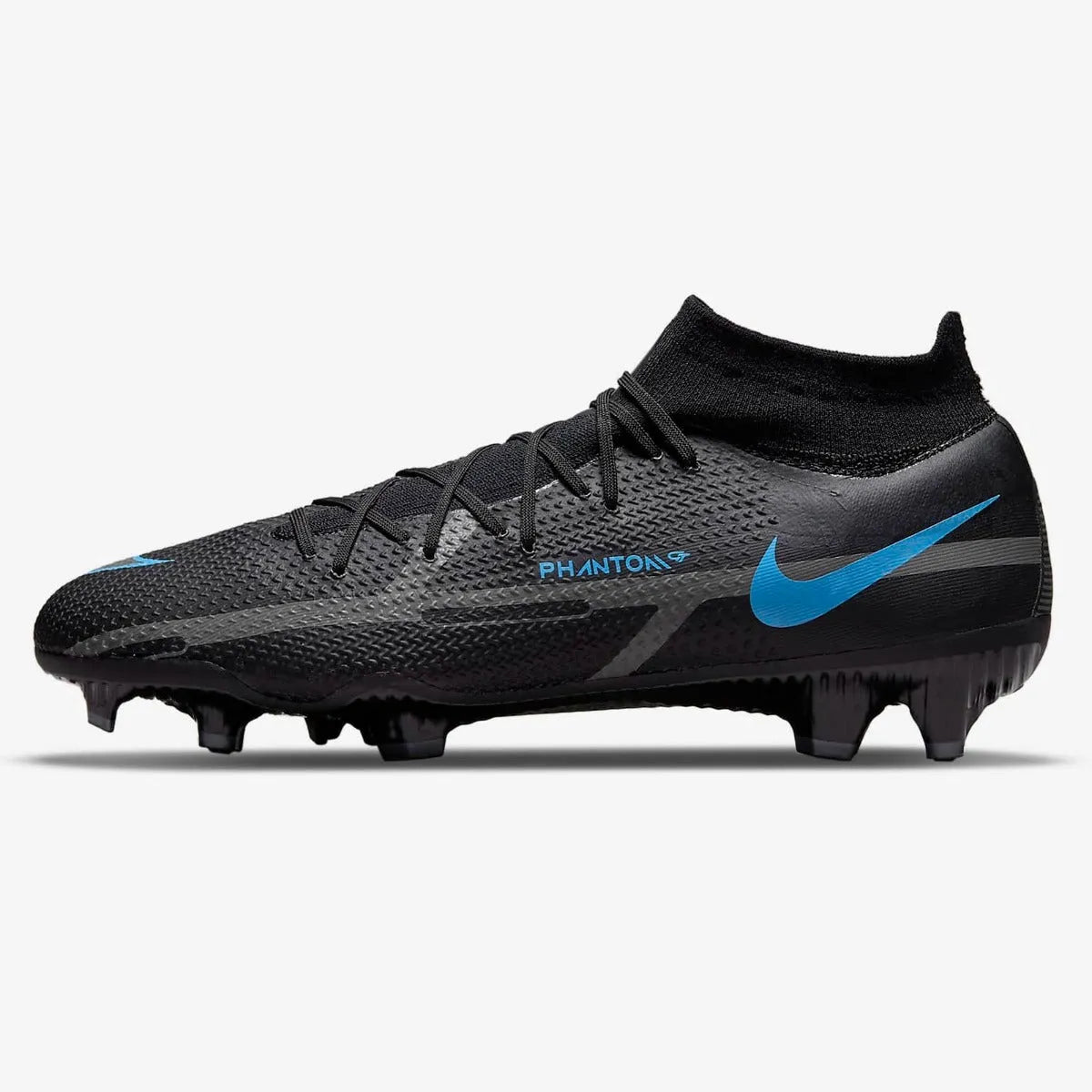 Nike Phantom GT2 PRO DF FG - Black-Blue (Side 1)