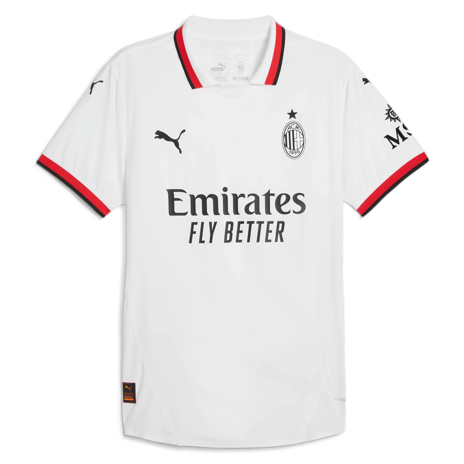 Puma AC Milan Authentic Away Jersey 24 25 Puma White Size S
