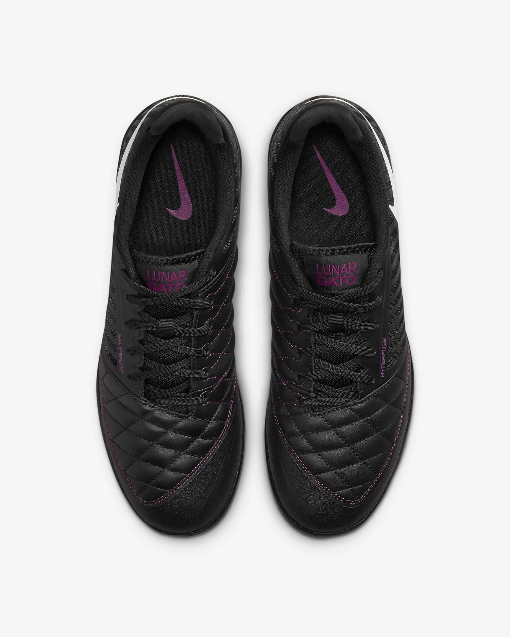 Nike Lunar Gato II Indoor - Black-White (Pair - Top)