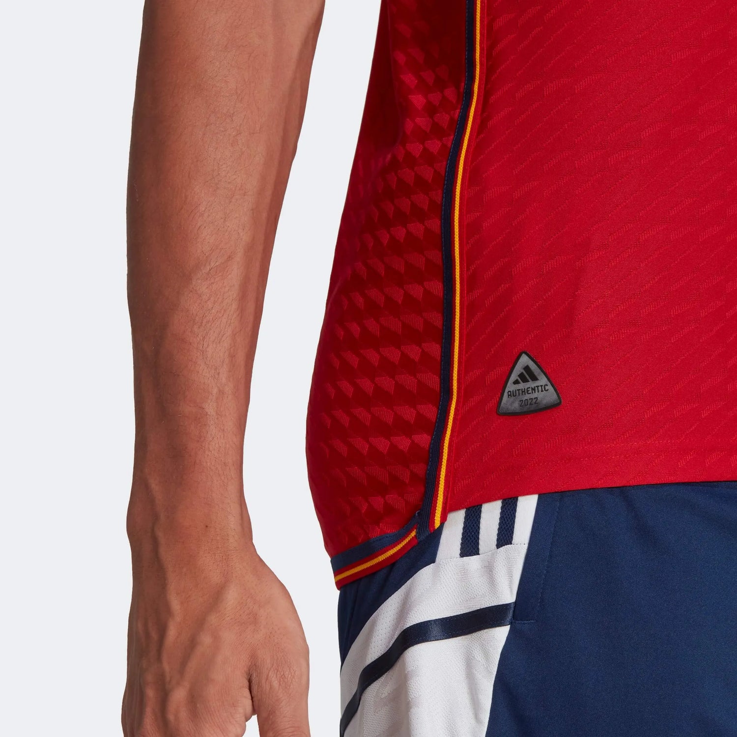 adidas 2022-23 Spain Authentic Home Jersey - Red-Navy (Detail 2)