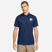 Nike 2023-24  Club America DF Polo - Navy - Red (Model - Front)