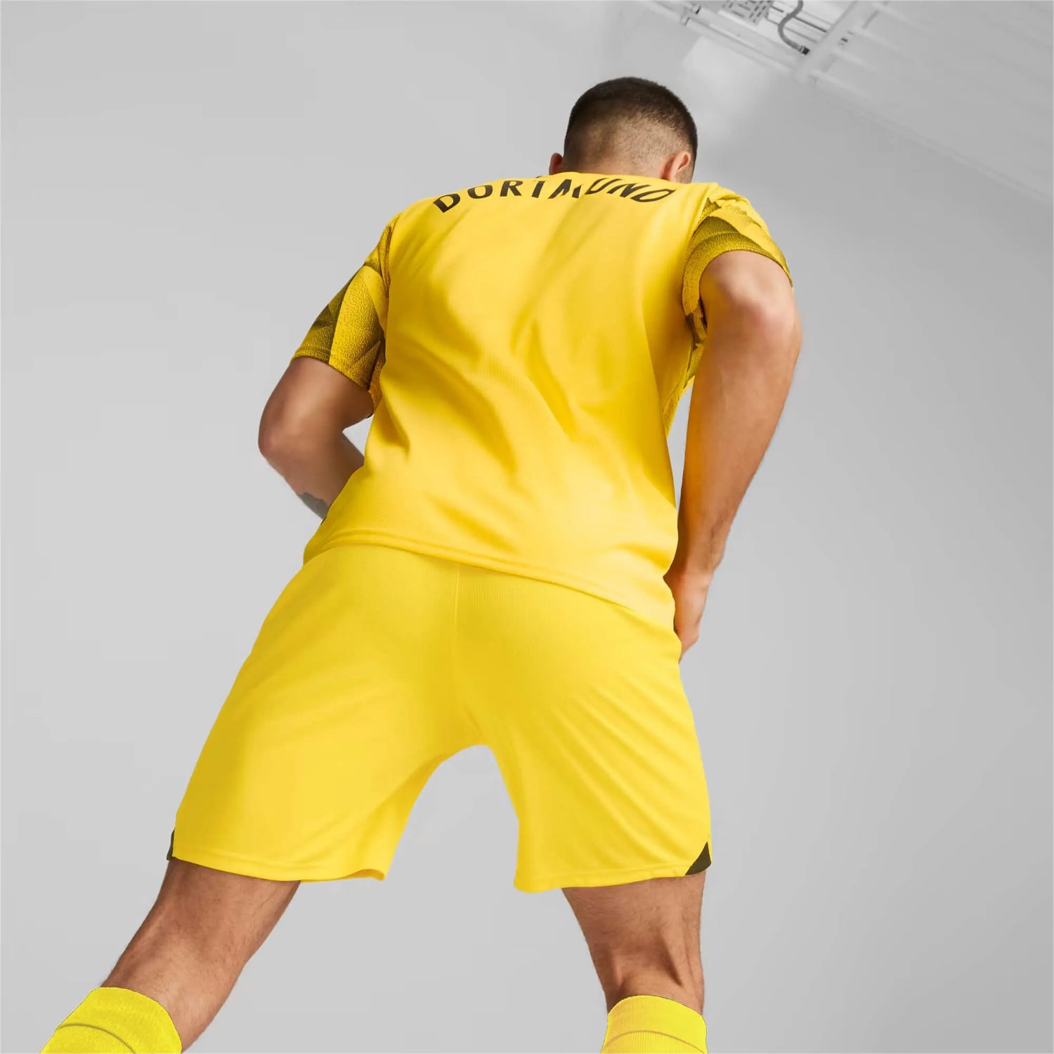 Puma 2023-24 Borussia Dortmund Men's Stadium Third Jersey (Model - Back)