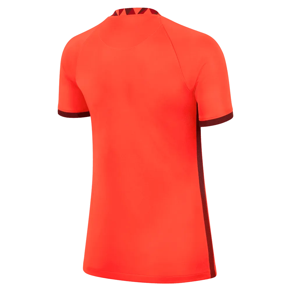 Nike England Women's EC22 Away Jersey - Crimson-Maroon (Back)