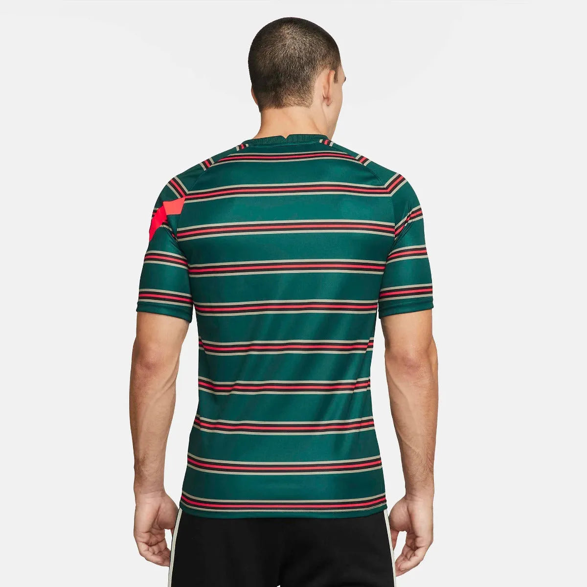 Nike 2022 Liverpool DF Top SS PM - Atomic Teal-Mystic Stone (Model - Back)