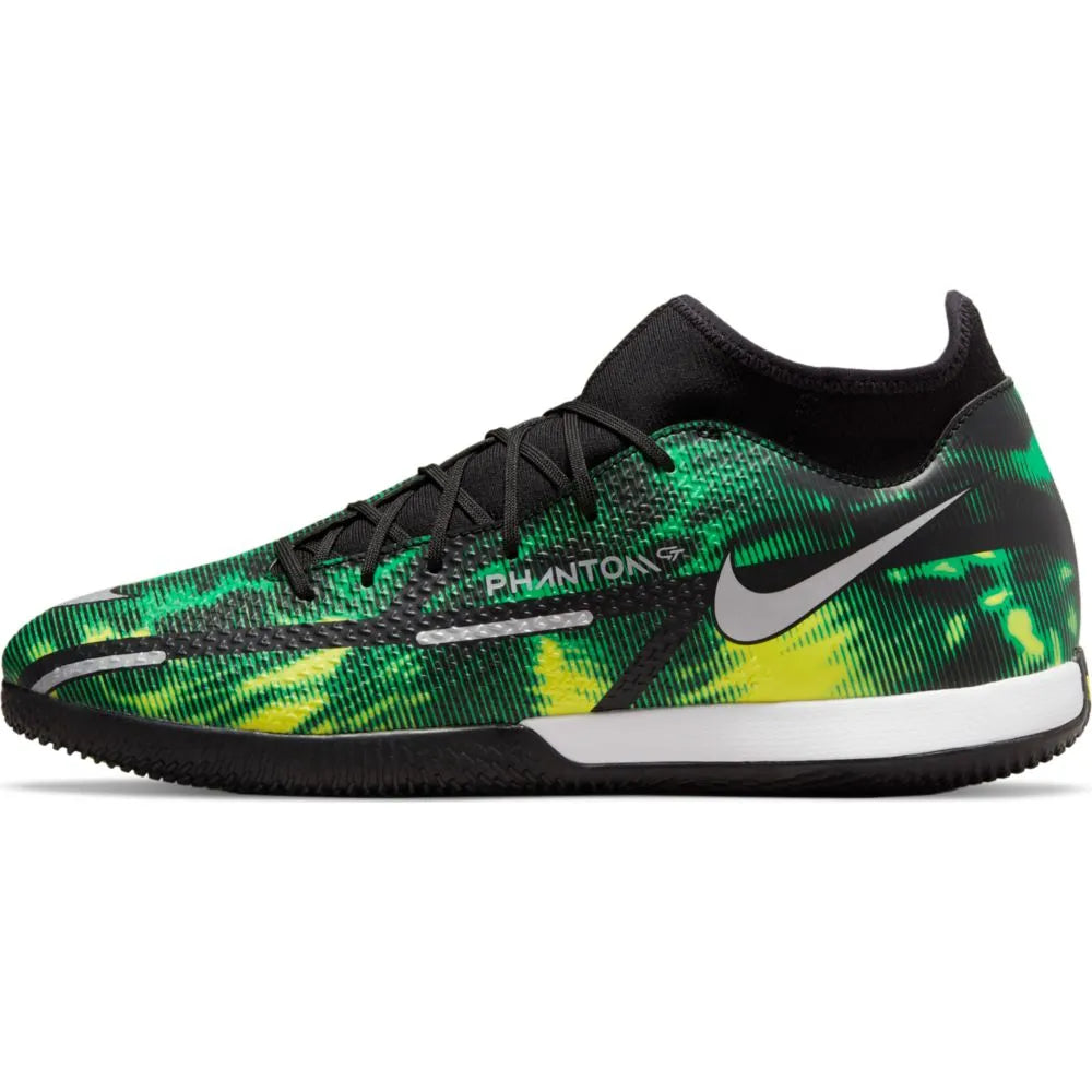 Nike Phantom GT2 Academy DF SW IC - Black-Green Strike (Side 1)