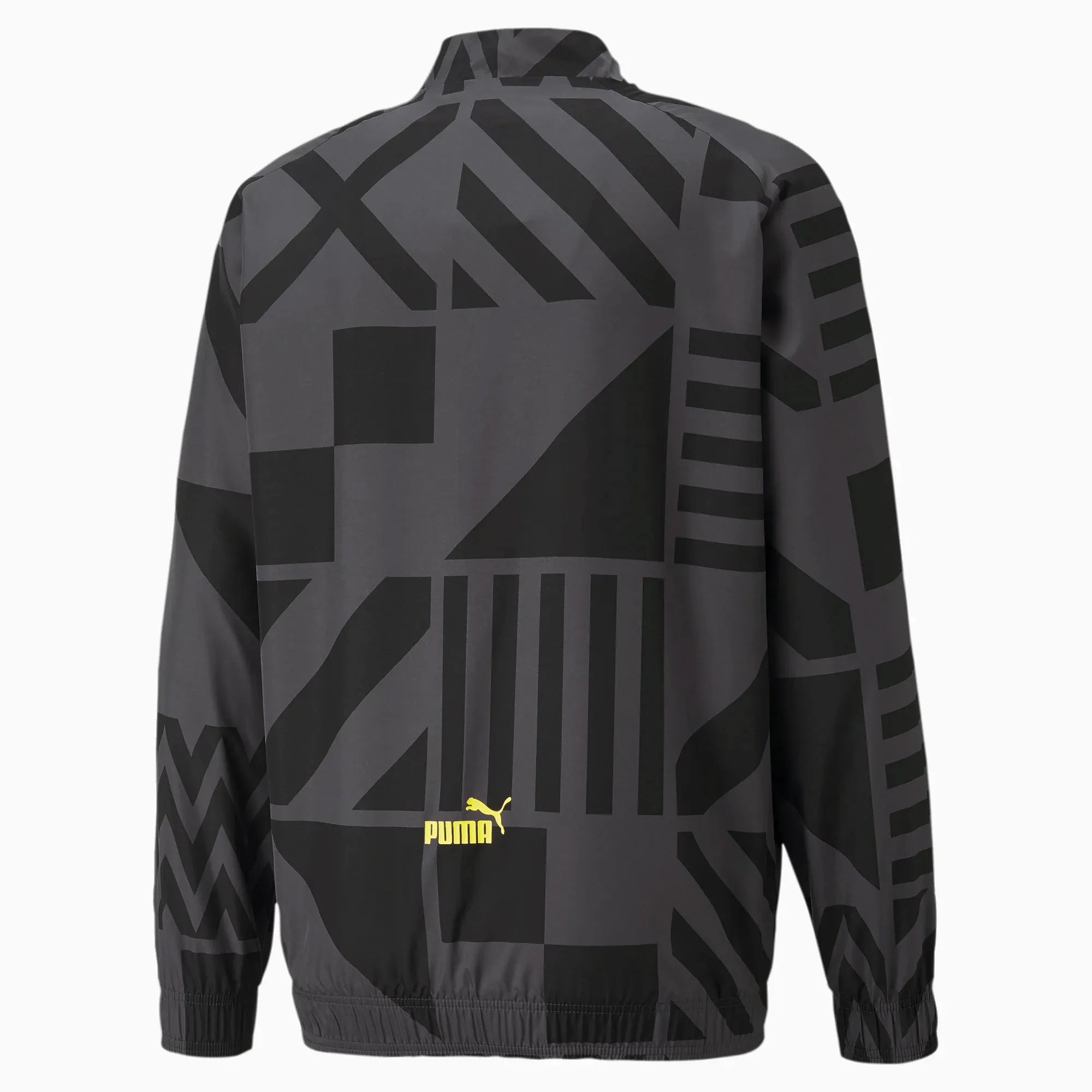 Puma 2022-23 Borussia Dortmund Prematch Jacket Black-Yellow (Back)