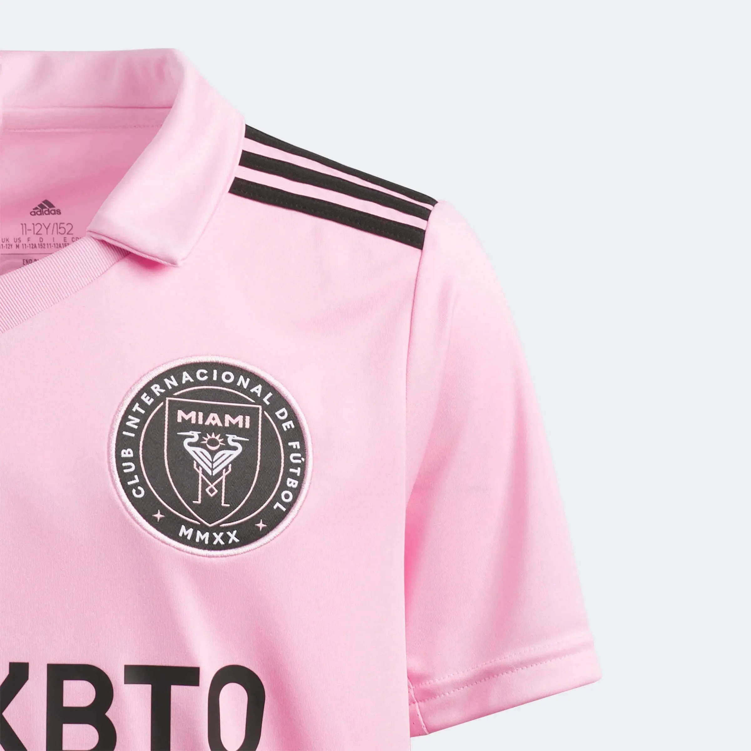 adidas 2023-24 Inter Miami Youth Messi #10 Stadium Home Jersey (Detail 1)
