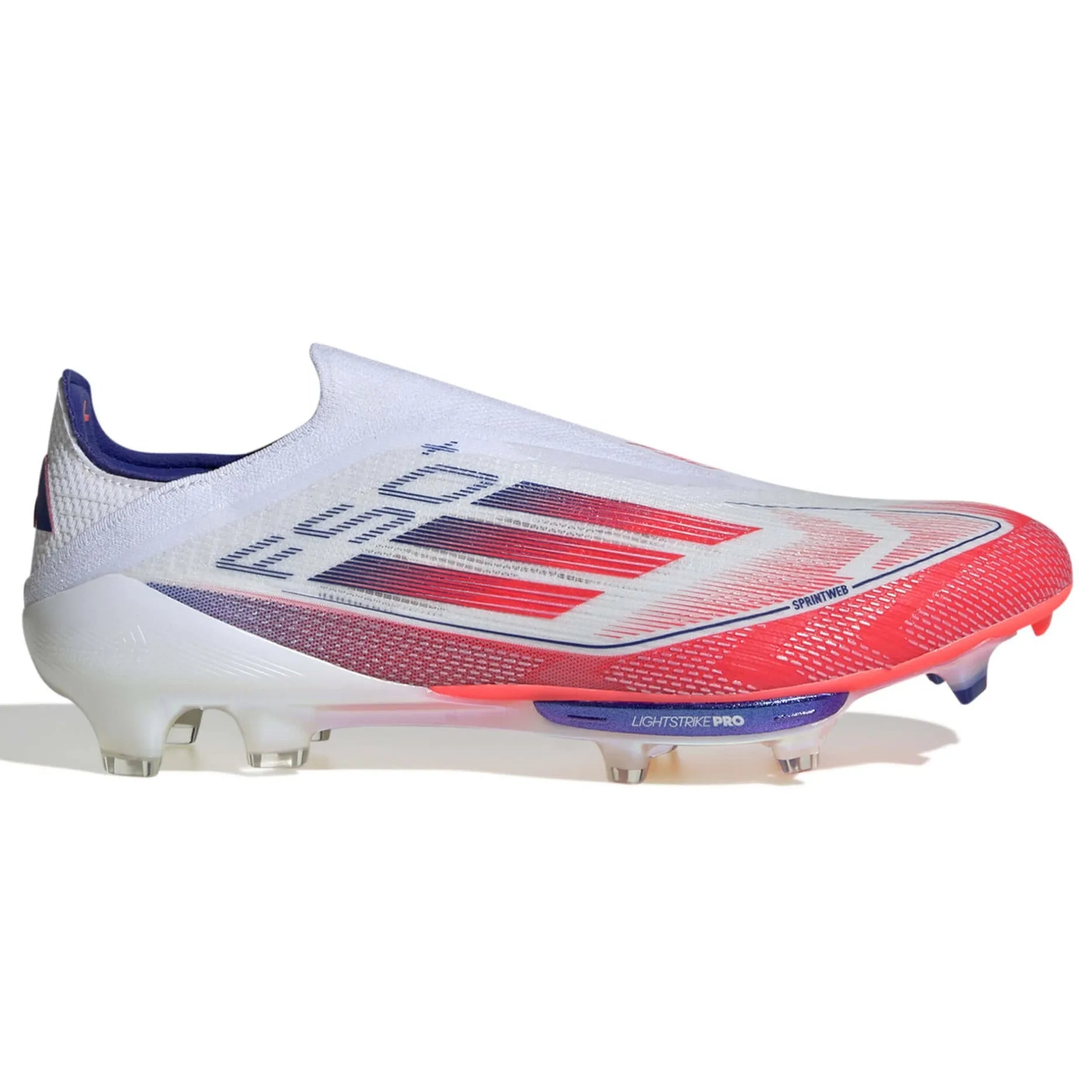 Adidas F50 FG Firm Ground Soccer Cleats White Red Blue 11