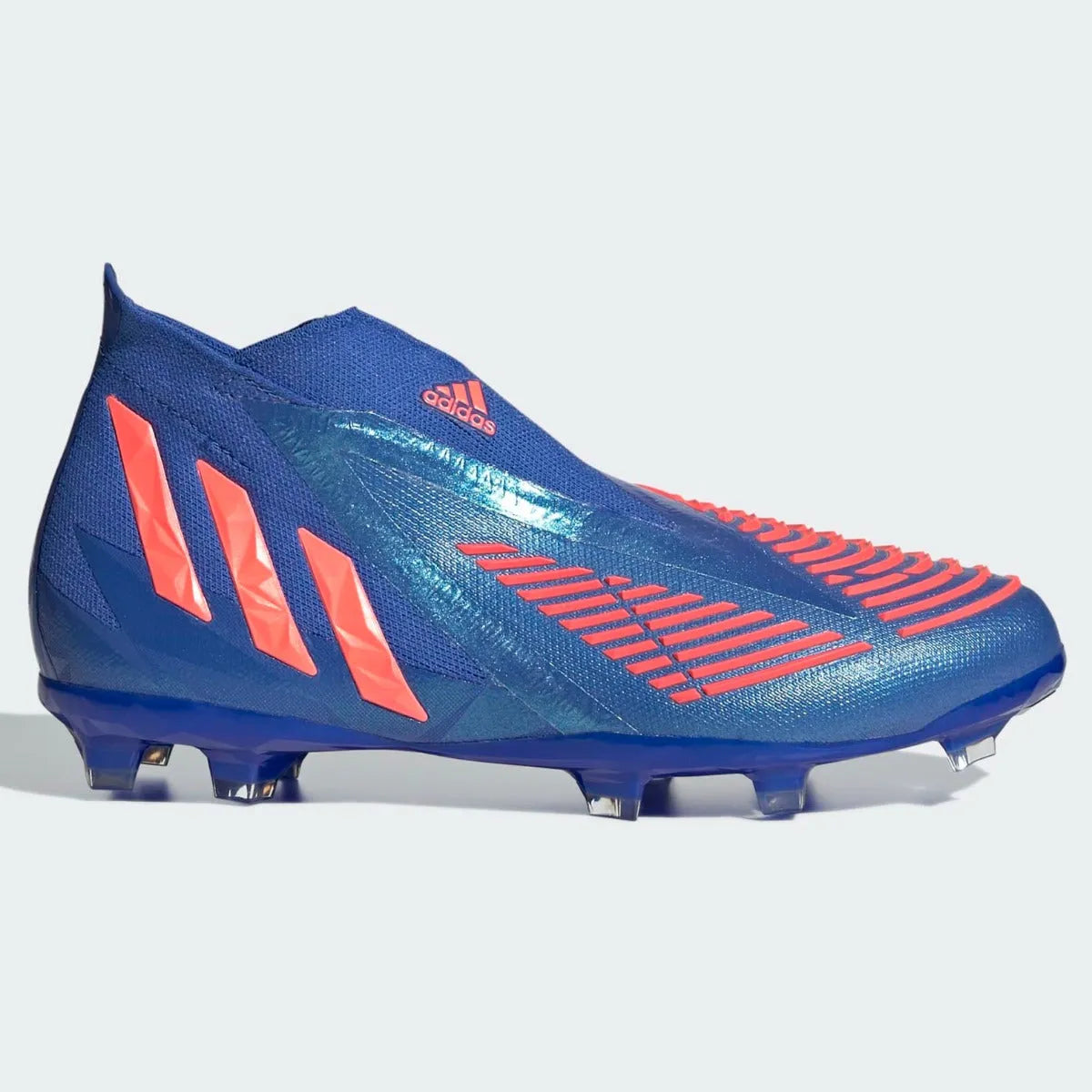 adidas JR Predator Edge + FG - Hi Res Blue-Turbo (Side 1)