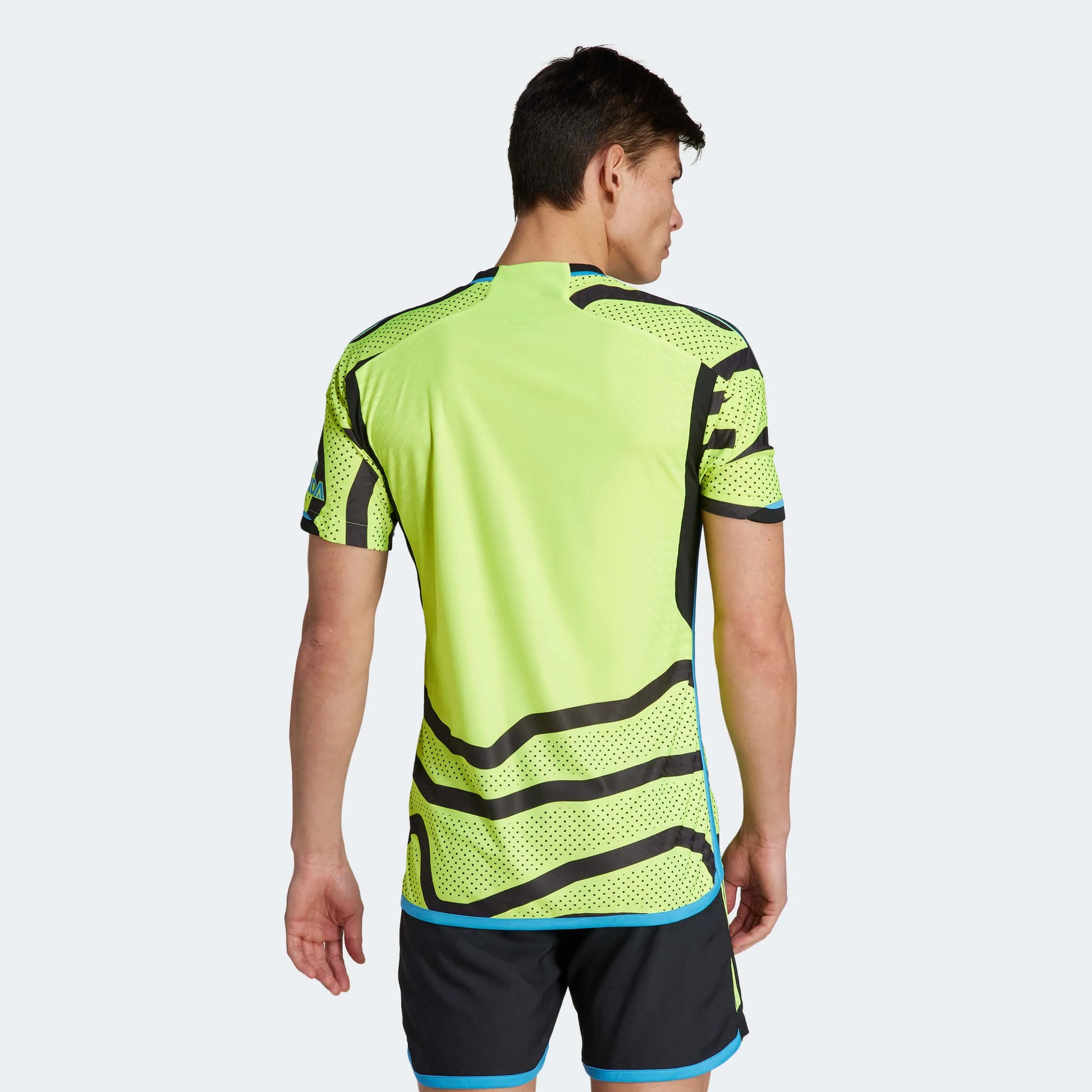 adidas 2023-24 Arsenal Men's Authentic Away Jersey (Model - Back)