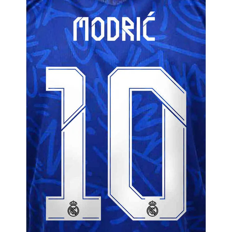 Real Madrid 2021/22 Away/Third Modric #10 Jersey Name Set (Main)