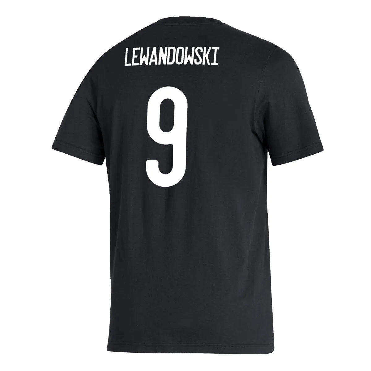 Adidas 2021-22 Bayern Munich Lewandowski #9 Amplifier SS Tee - Black (Back)