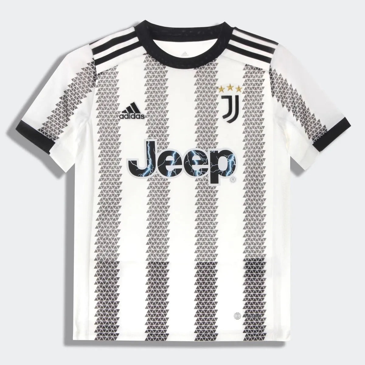 adidas 22-23 Juventus Youth Home Jersey - White-Black (Front)