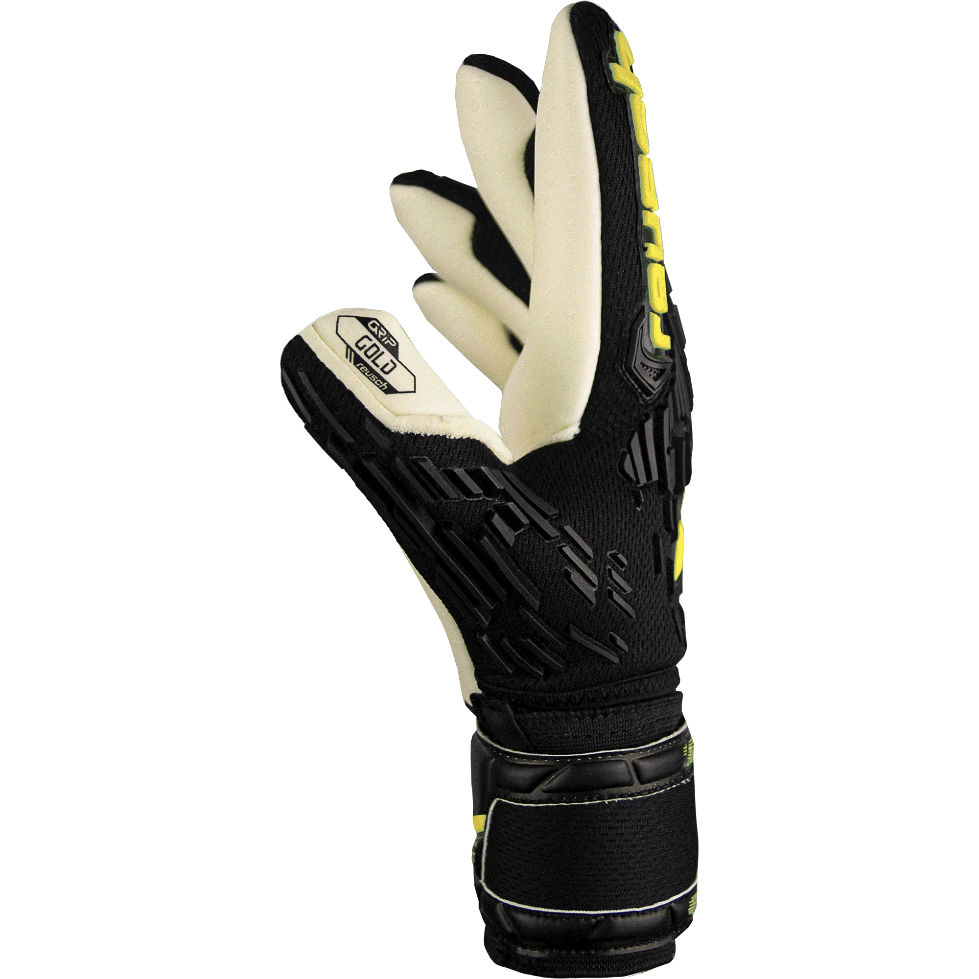Reusch JR Attrakt Freegel Gold FS Goalkeeper Gloves (Single - Side)