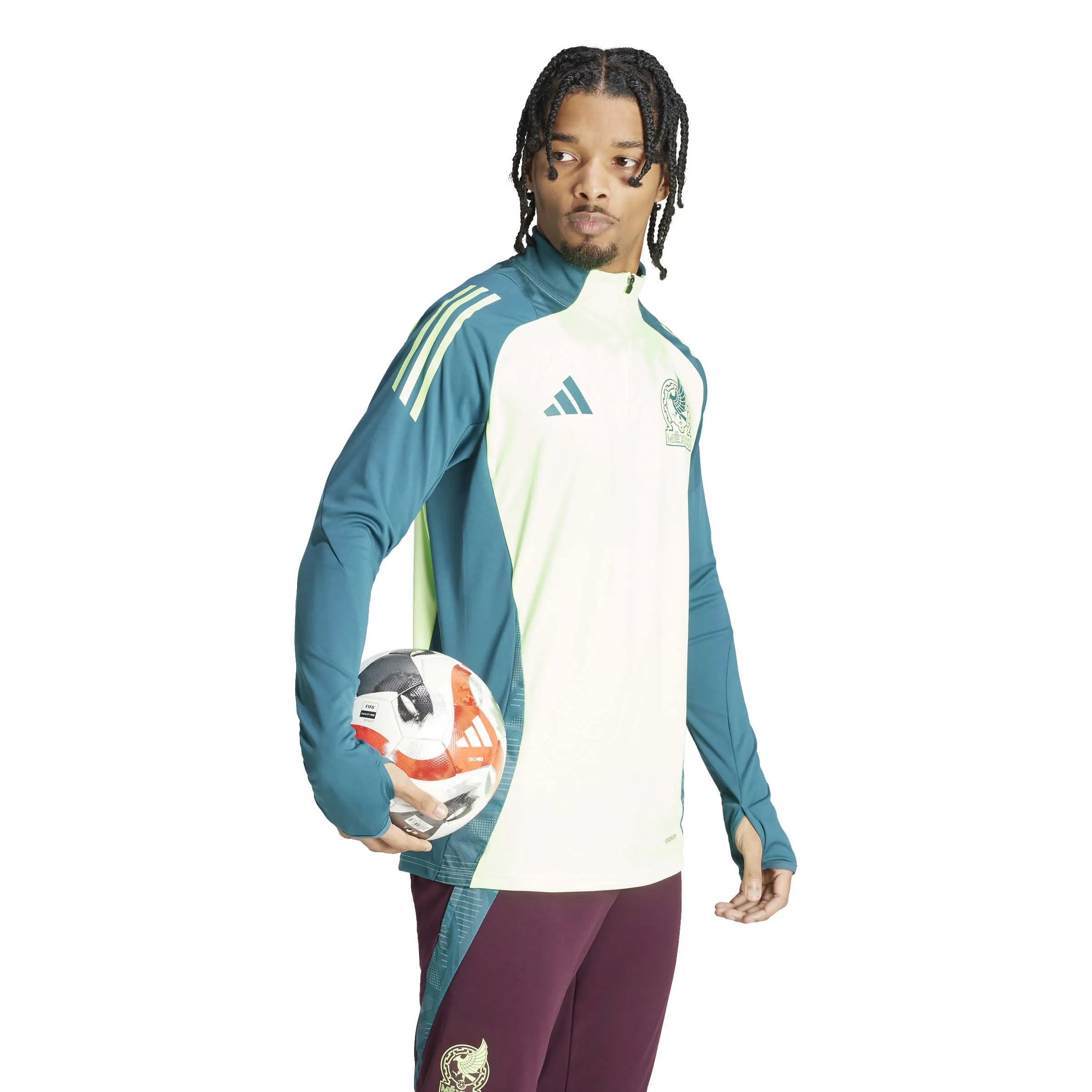 adidas 2024-25 Mexico Training Top (Model - Side)