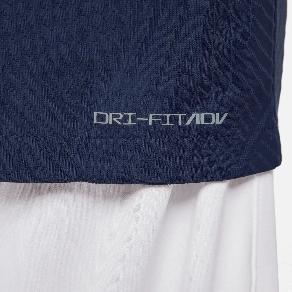 Nike 2022-23 France Home Vapor Match Authentic Jersey Navy-Gold (Detail 3)