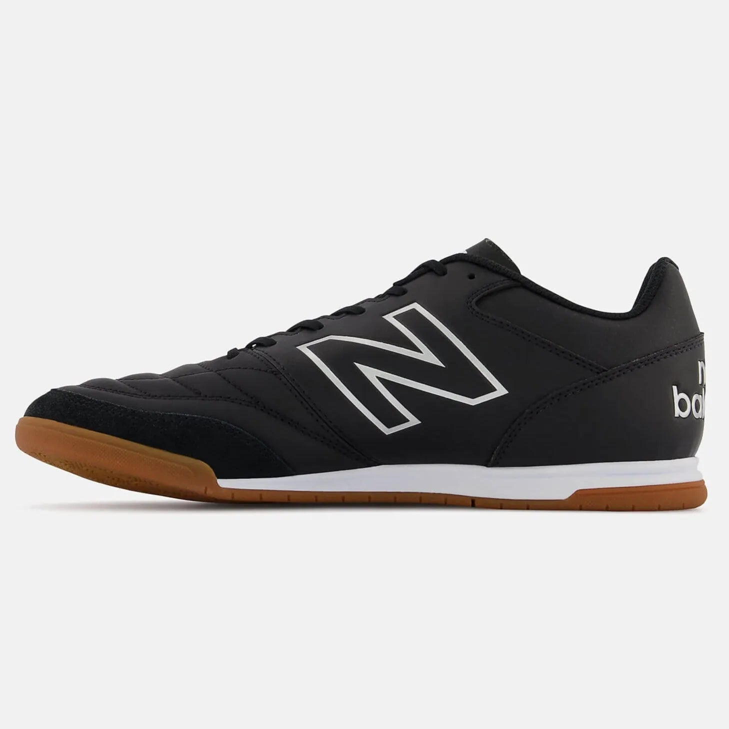 New Balance 442 V2 Team Indoor 2E Wide - Black-White (Side 2)