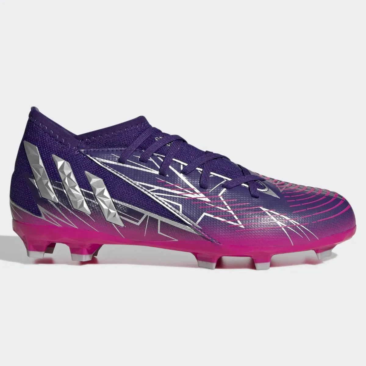 adidas JR Predator Edge .3 FG - Purple-Silver-Pink (Side 1)