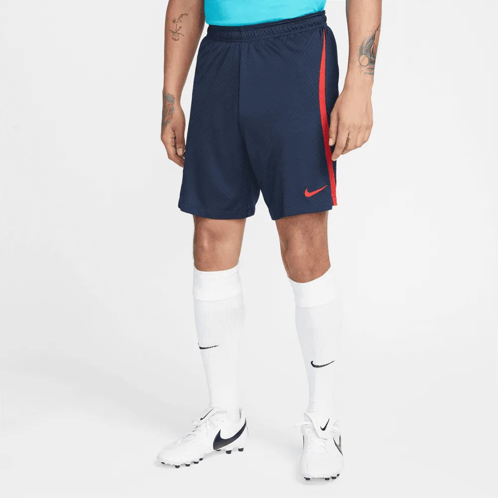 Nike 22-23 Barcelona DF Strike Training Shorts - Obsidian-Red (Model - Front)