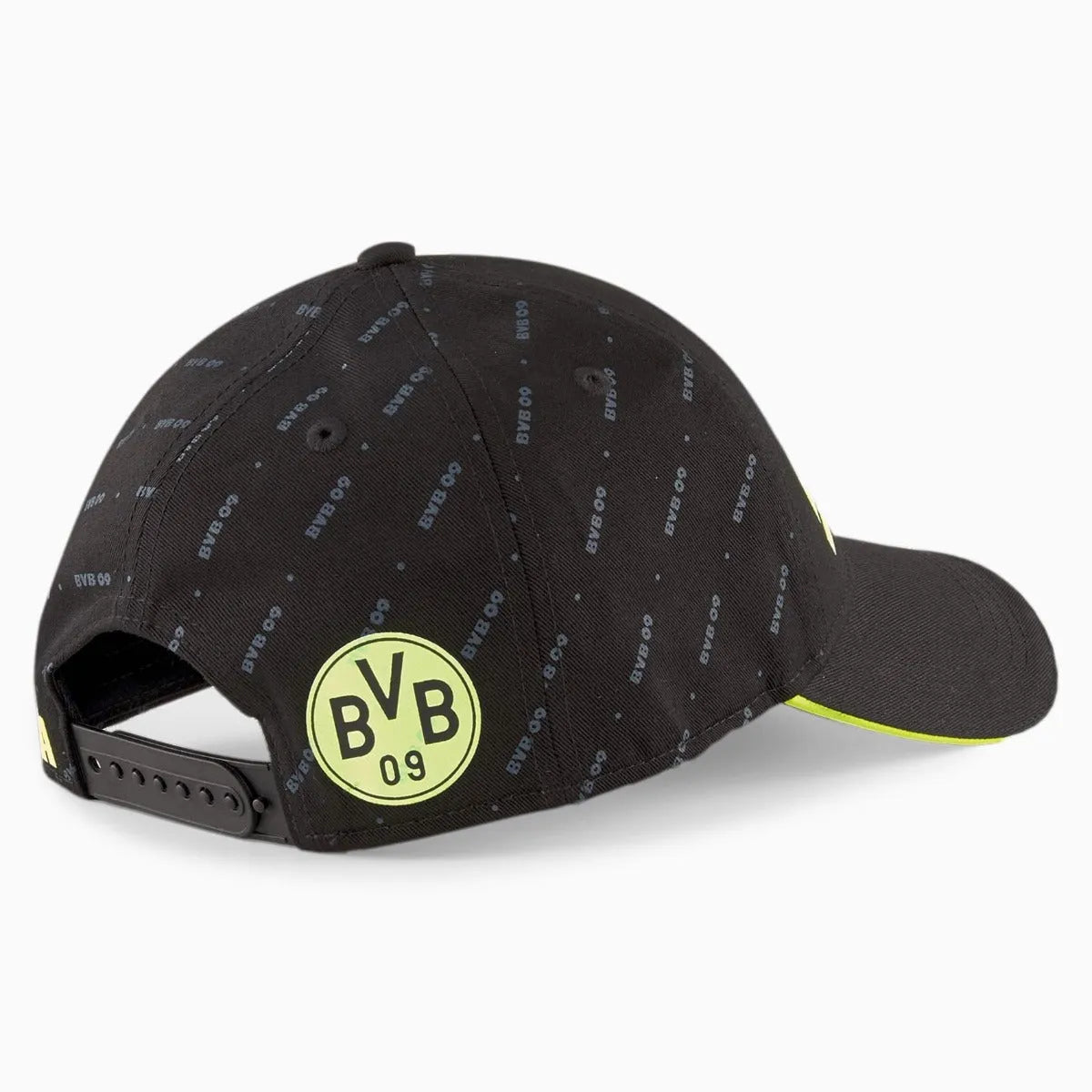 Puma 2022 Borussia Dortmund Legacy Baseball Cap - Black-Safety Yellow (Back)