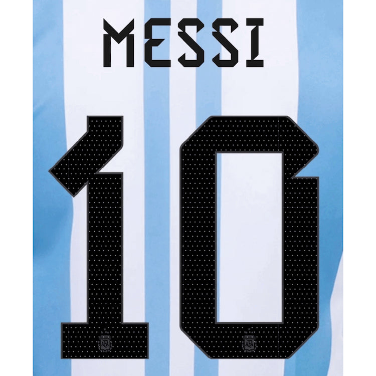 Argentina 2023 Home Messi #10 3 Star Jersey Name Set