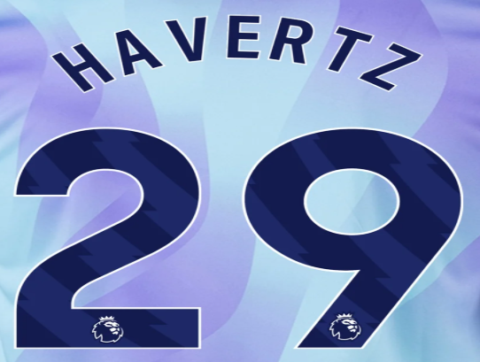 Arsenal 2024-Third HAVERTZ #29 Official Name Set-Navy