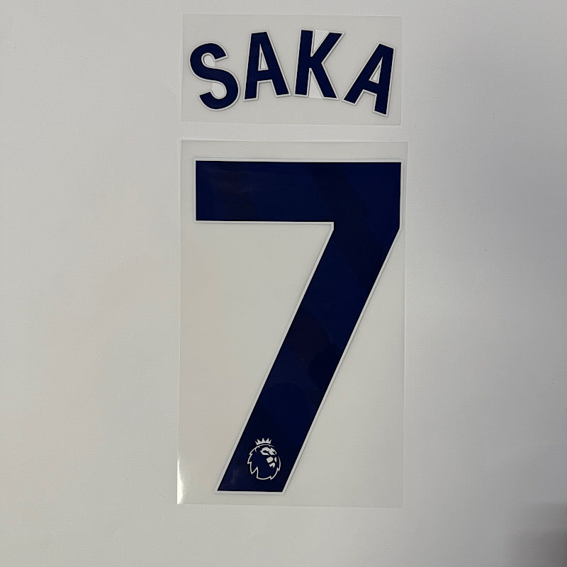 Arsenal 2024-Third SAKA #7 Official Name Set-Navy