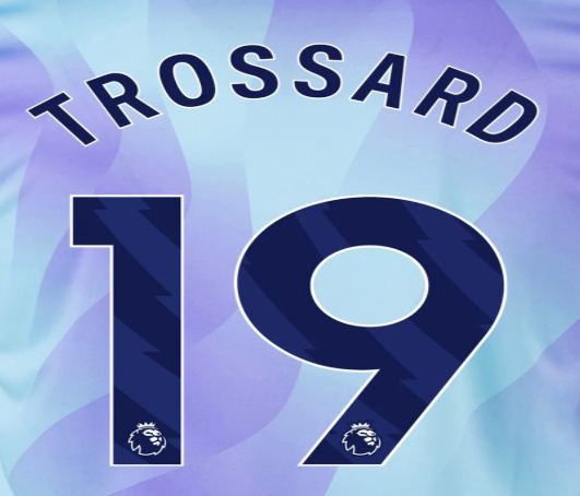 Arsenal 2024-Third TROSSARD #19 Official Name Set-Navy