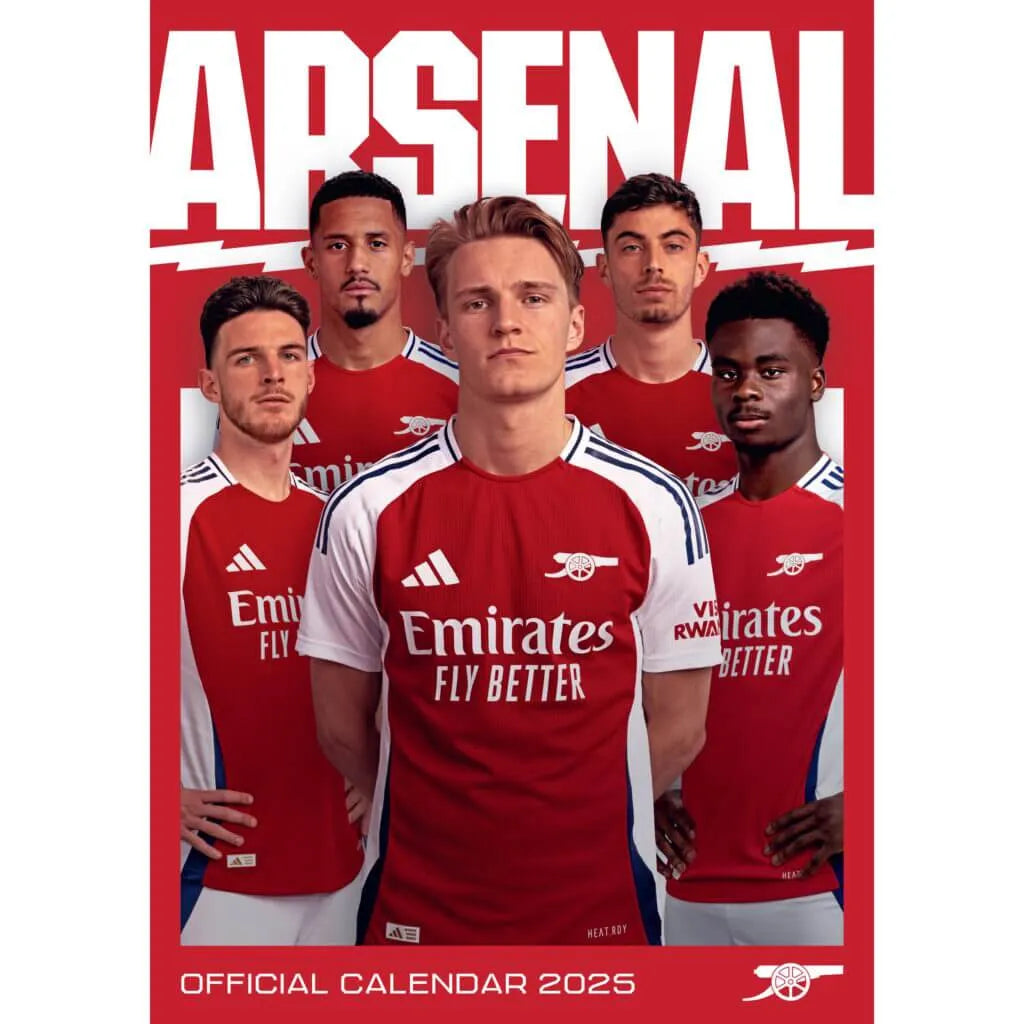Arsenal 2025 Official Calendar ProSoccer US Front.webp