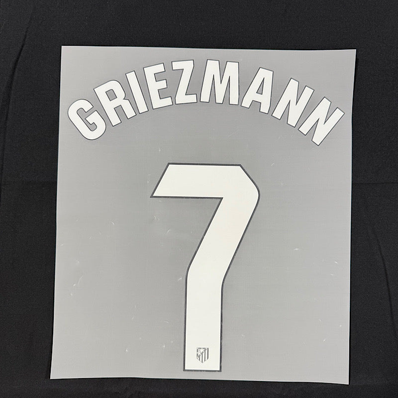 Atletico Madrid 2024/25 Home Griezmann #7 Jersey Name Set