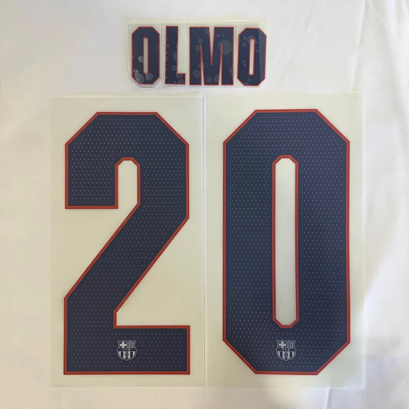 Barcelona 2026/27 Third OLMO #20 Official Name Set (UCL Version)