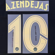 Club America 2025-26 Away A. ZENDEJAS #10 Official Name Set