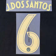 Club America 2025-26 Away J. DOS SANTOS #6 Official Name Set