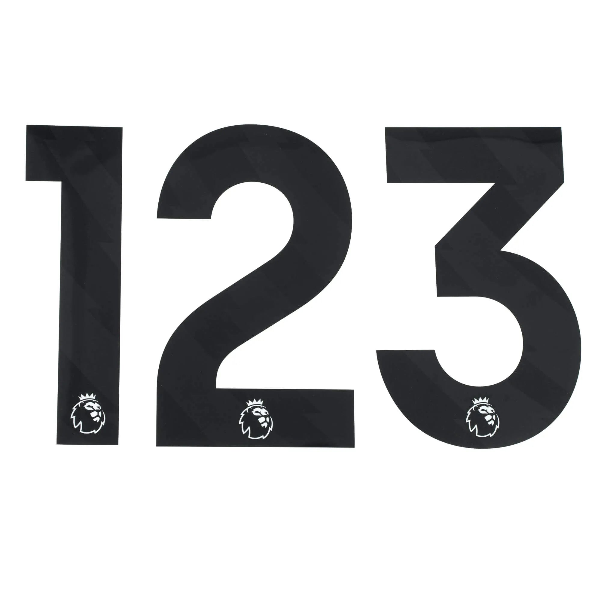 EPL 2023- Official Individual Numbers Black (1,2,3)
