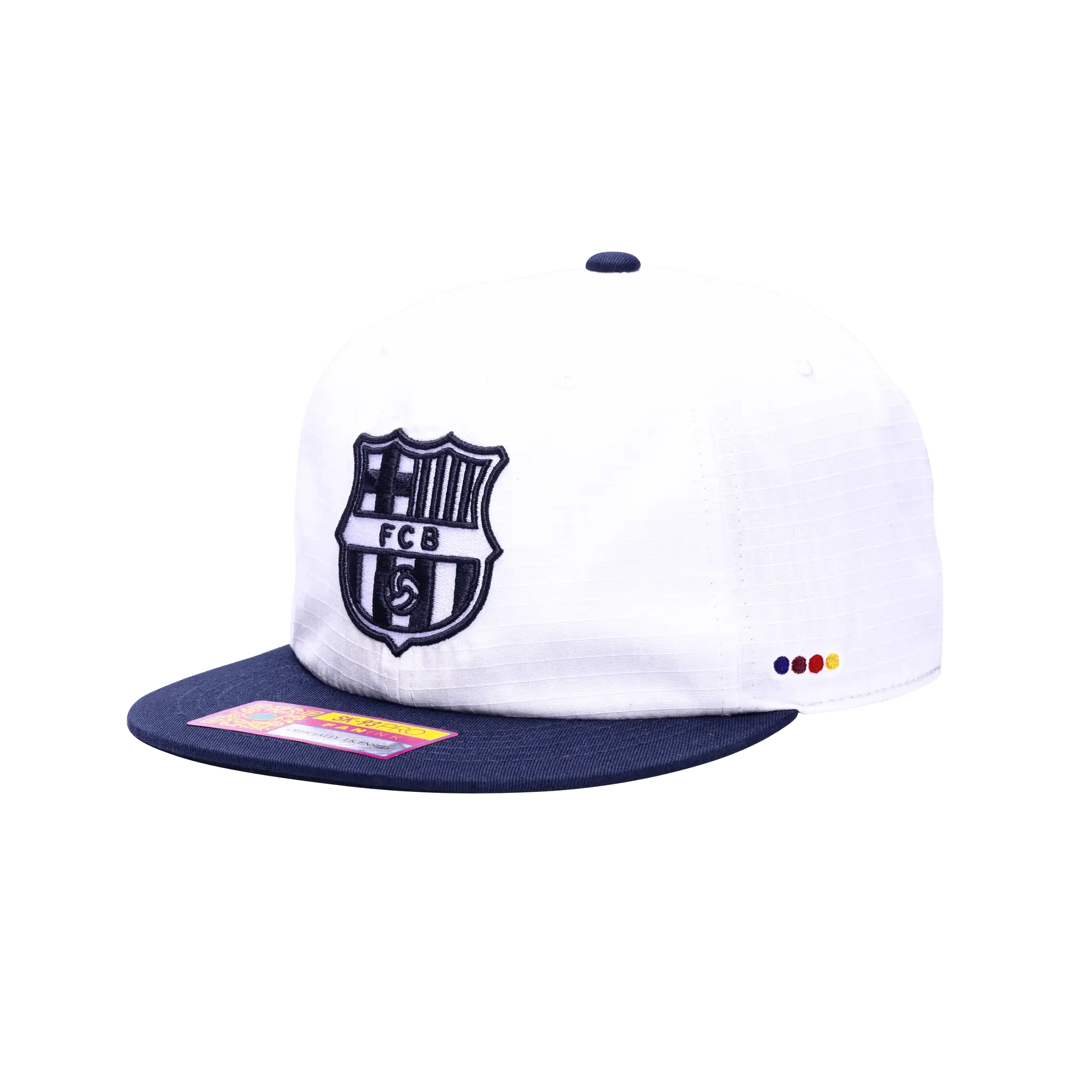 Fan Ink Collection Barcelona Swingman Wax Snapback Hat (Lateral - Front 1)