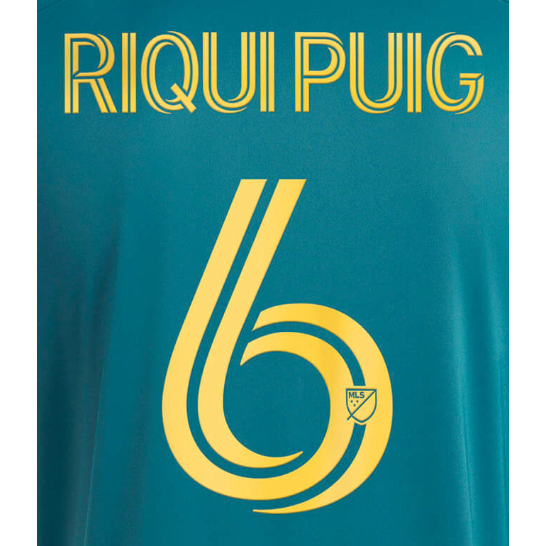 LA Galaxy 2023-25 Away Riqui Puig #6 Jersey Name Set